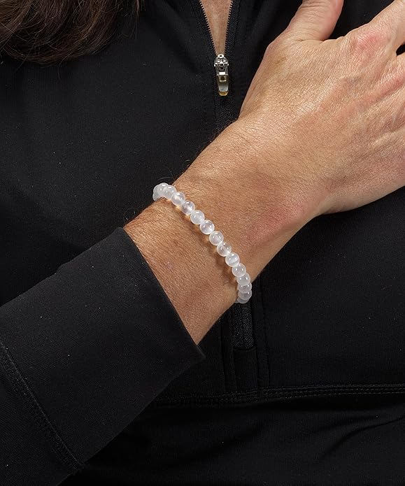 Cherry Tree Collection - Small, Medium, Large Sizes - Gemstone Beaded Bracelets For Women and Men - 6mm Round Beads