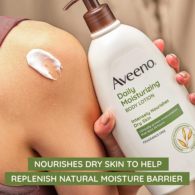 Aveeno Active Naturals Daily Moisturizing Lotion, 18-Ounce Pump (Pack of 2)