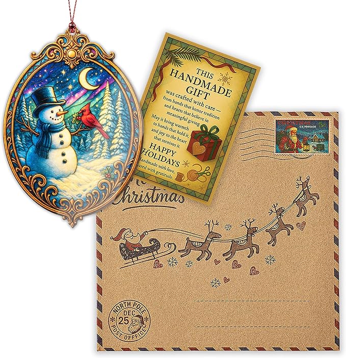 Christmas Ornament 2025 - Snowman Ornament - Snowman Ornaments for Christmas Tree - Acrylic Christmas Ornaments - Christmas Ornament 2025 - White Elephant Gifts - Xmas Tree Funny Decoration