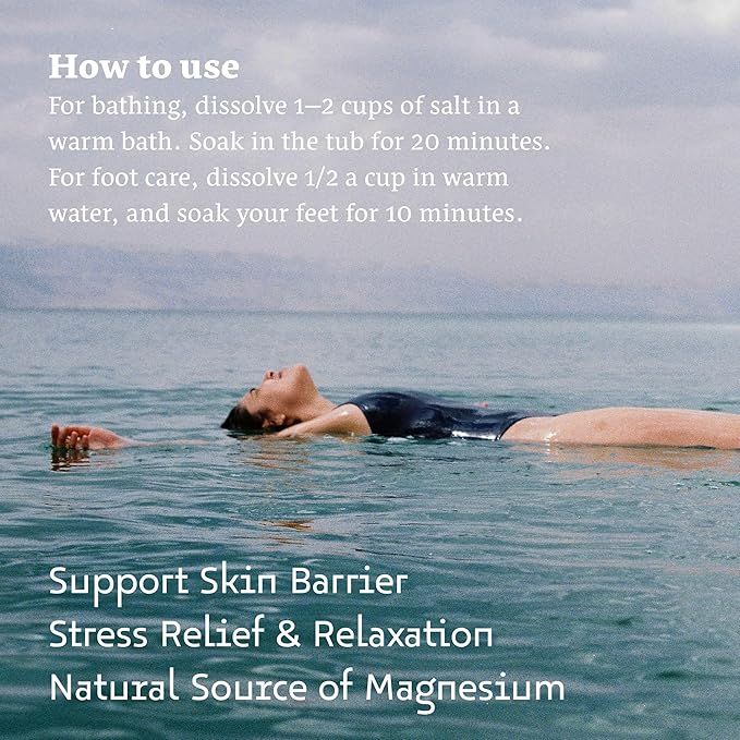 Dead Sea Magnesium Flake Bath Soak - 100% Pure Unscented Magnesium Chloride Flakes (2.2 lb Bulk) for Relax, Muscle Relief, and Recovery