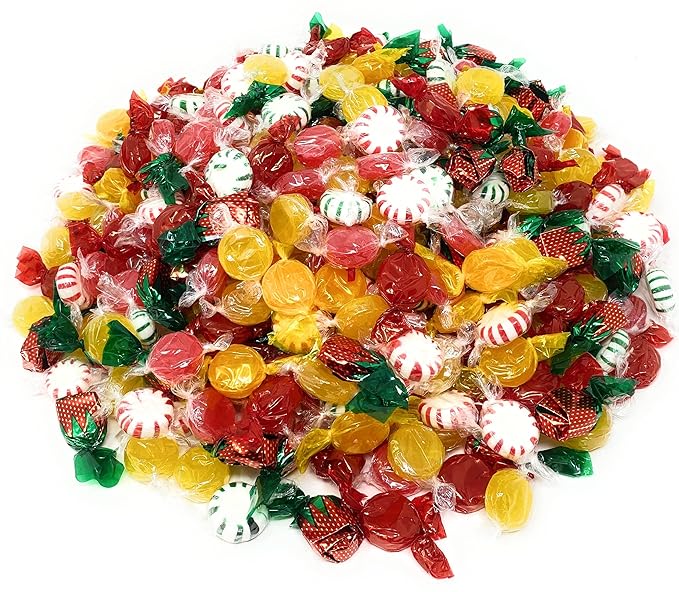 Halloween American Favorites Sweets Party Mix Individually Wrapped Hard Candies Bulk Assortment 7 Flavor Variety Pack 6 Lb 450+pcs (96 Oz)