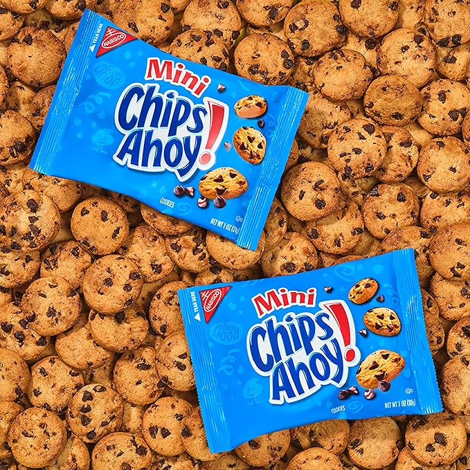 CHIPS AHOY! Mini Original Chocolate Chip Cookies, 10 Snack Packs (Pack of 2)