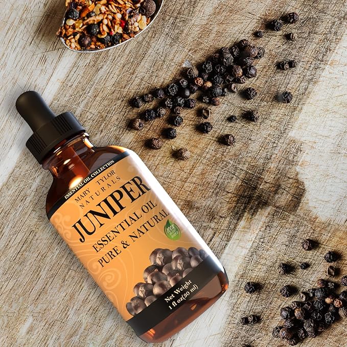 Juniper Berry Essential Oil (1 oz), Premium Therapeutic Grade, 100% Pure and Natural, Perfect for Aromatherapy, Diffuser, DIY by Mary Tylor Naturals