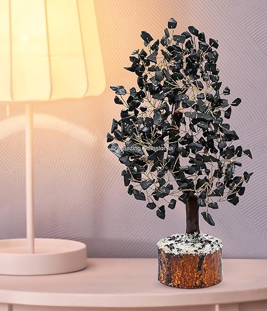 Amazing Gemstone Crystals and Healing Stones Birthday Gifts for Women - Shungite Crystal Tree of Life Home Decor Stocking Stuffers, Bookshelf, Room, Meditation Gift for Dad, Unique Birthday Gifts