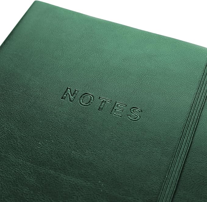 Graphique Apollo Vegan Leather Journal | Hardcover Notebook | 192 Lined Pages | Inner Pocket, Pen Loop, Elastic Closure | Work, Diary, Notes | 6” x 8”