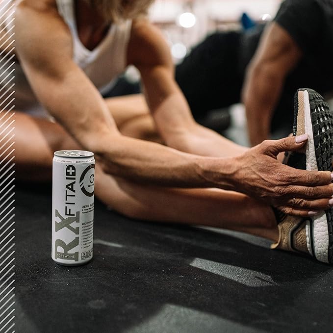 FITAID RX ZERO Recovery Blend, 5 Calories, Keto-Friendly, Paleo, Vegan, Number 1 Post-Workout Recovery Drink, Creatine, BCAAs, Glucosamine, 12-oz. Cans (Pack of 4)