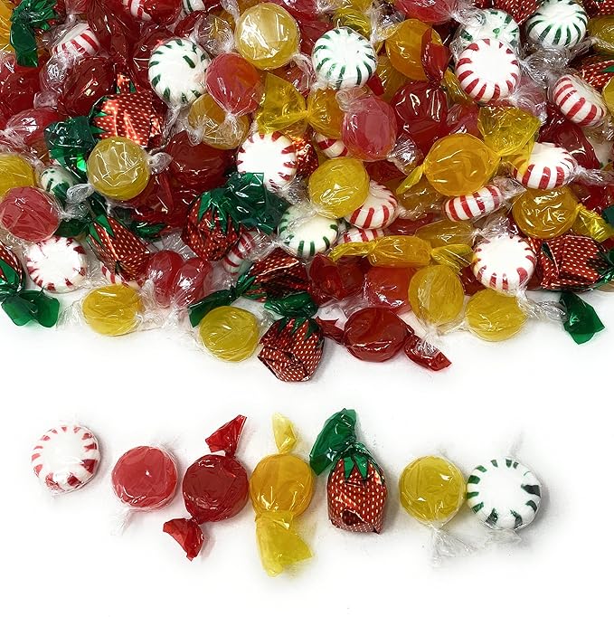Halloween American Favorites Sweets Party Mix Individually Wrapped Hard Candies Bulk Assortment 7 Flavor Variety Pack 6 Lb 450+pcs (96 Oz)