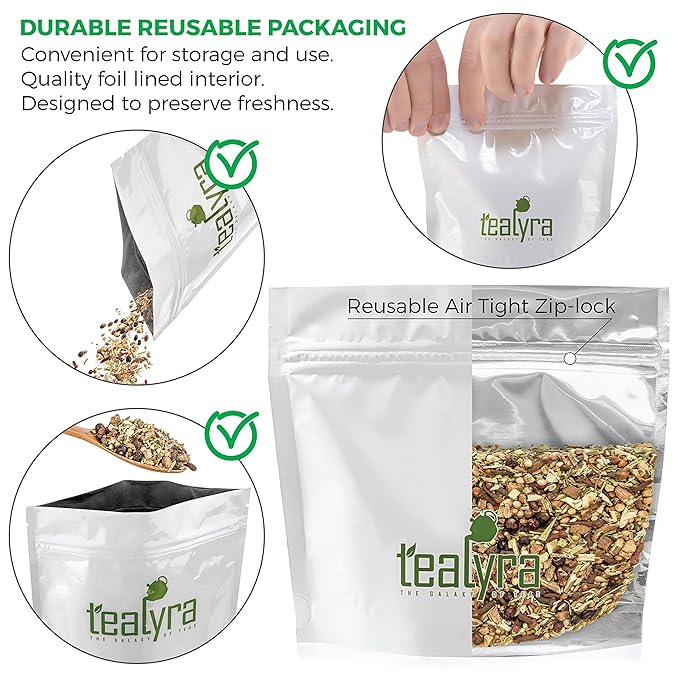 Tealyra - Blood Cleanser Tea - Wellness Detox - Health Tonic - Dandelion - Ginger - Loose Leaf Herbal Tea - Natural Cleanse - Diuretic Tea - Caffeine-Free - 112g (4-ounce)