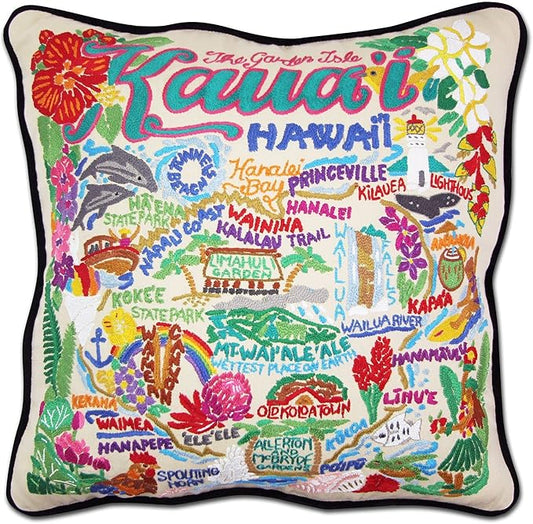 Catstudio Kauai Embroidered Decorative Throw Pillow