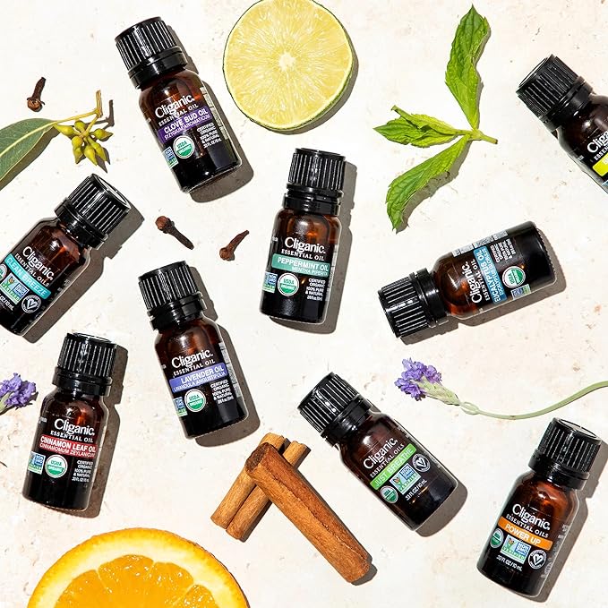 Cliganic Organic Rosemary Essential Oil, 2oz - 100% Pure Natural Undiluted, for Aromatherapy | Non-GMO Verified (Packaging May Vary)