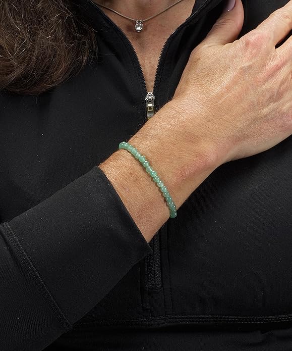 Cherry Tree Collection - Small, Medium, Large Sizes - Gemstone Beaded Bracelets For Women and Men - 4mm Round Beads