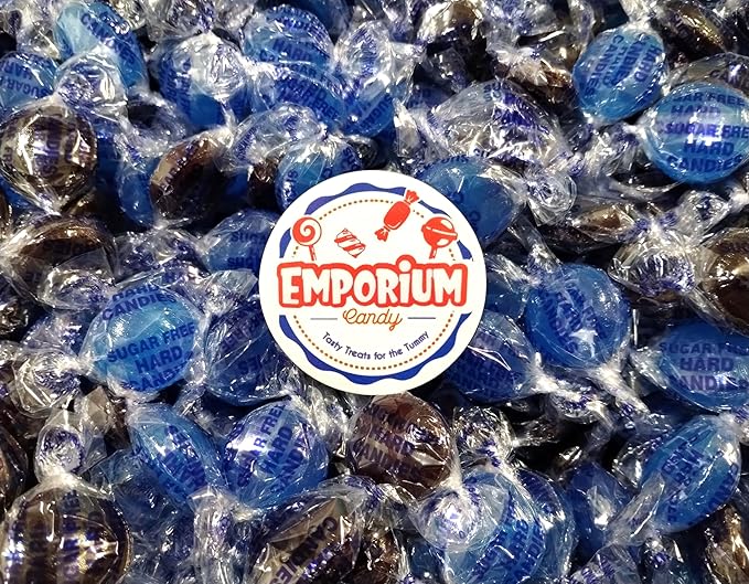 Sugar Free Assorted Mixed Berry Hard Candy Buttons - 1 lb of Fresh Delicious Individually Wrapped Blackberry Raspberry Candy