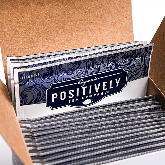 Organic Positively Tea Company, Lavender Chamomile, Herbal Tea Bags, 20 Count