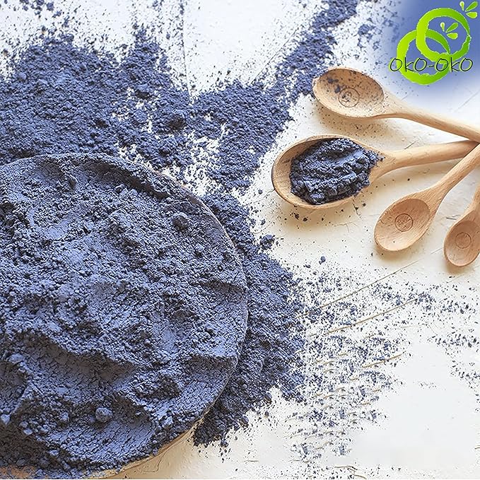 Blue Matcha Butterfly Pea Powder 4 Oz | OkO-OkO - Premium - 100% Natural from flowers of Ternatea Thailand No additives - infusion, Blue Herbal tea, Organic Vegan food coloring, cocktail, meal, baking