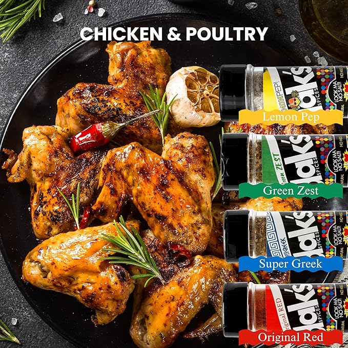 DAK's Spices Green Zest Seasoning Blend | 100% Salt & Sugar Free | Premium & Healthy Seasoning | MSG Free, Preservative Free, Potassium Chloride Free | Low Carb & Keto Friendly | Perfect for Clean Eating & Adding Flavor to Recipes | 1.5 oz