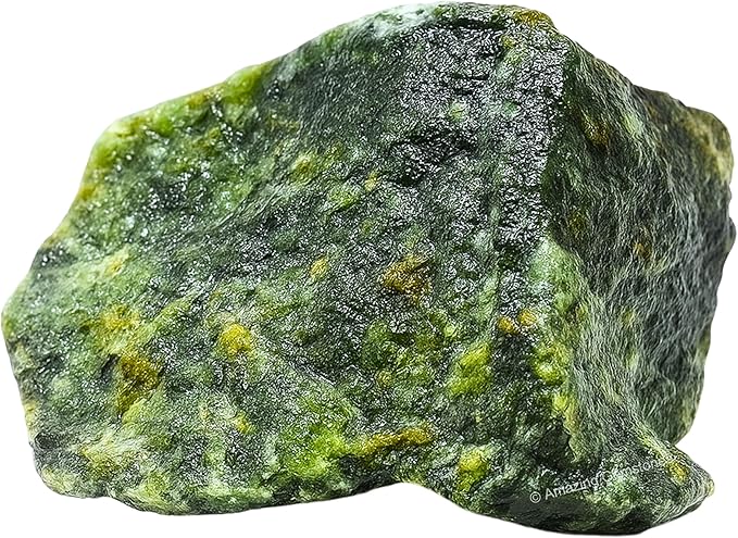 Amazing Gemstone Green Jade Raw Crystals and Healing Stones, Natural Rocks for Tumbling - DIY Raw Stones and Crystals, 2 Pieces