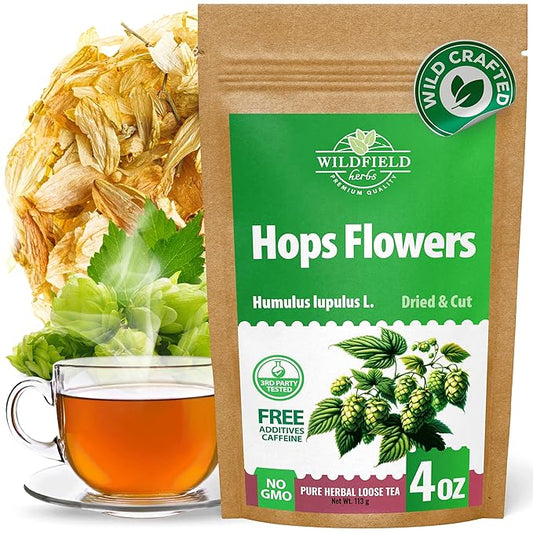 4 oz. Hops Herb Dried Tea Hops Flowers Herbal (Humulus Lupulus L.) - 113 Gramm Herb Tea Lupulo Entero