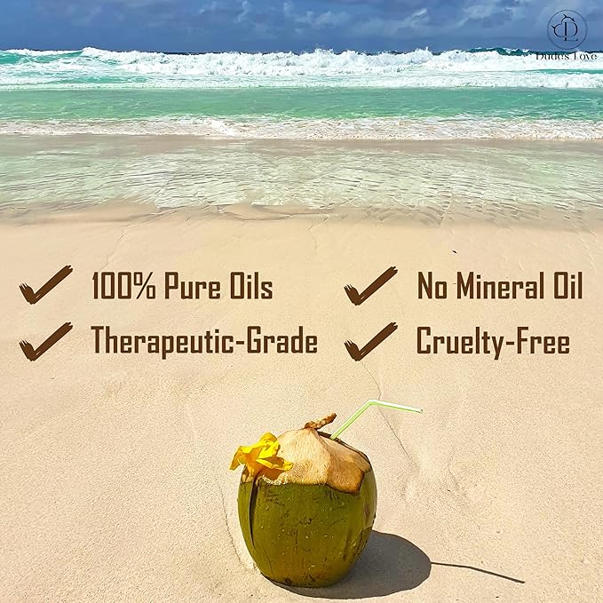 Vanilla Coconut Body Massage Oil – Hydrating, Nourishing, and Relaxing Oil with Natural Vitamin E & Essential Oils, 8.45 fl oz (250 ml)