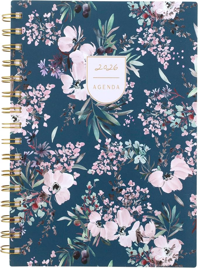 Cambridge 2026 Planner by Leah Bisch, Weekly & Monthly, 5.5" x 8.5", Small, Calista Floral (LB40-200-26)