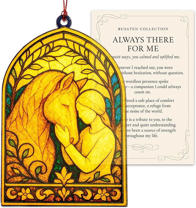 Horse ornament - Horse gifts for women - Equestrian gifts for women - horse decor - gifts for horse lovers girls - Christmas ornament - White elephant gifts - Xmas Tree Funny Decoration