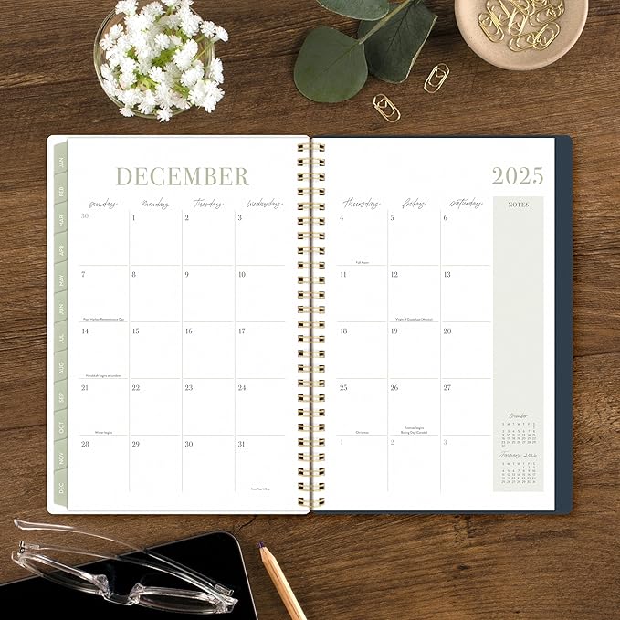 Cambridge 2025 Planner by Leah Bisch, Weekly & Monthly, 5-1/2" x 8-1/2", Small, Floral (LB34-200-25)