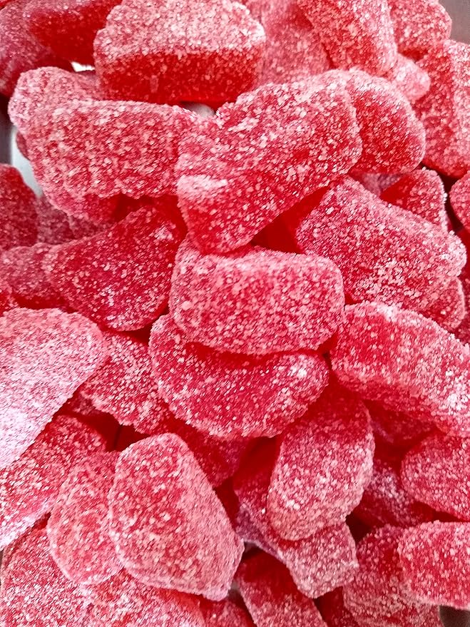 Cherry Gel Slices - 2 lbs of Fresh Delicious Sweet Sugar Sanded Chewy Candy Slices