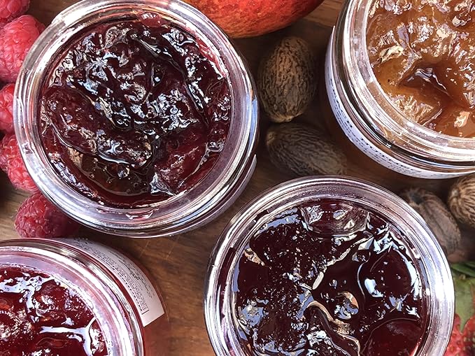 Cranberry Rhubarb Jam, 5 oz - Craft, Gourmet, Unusual Jams & Jellies Made in West Virginia, USA