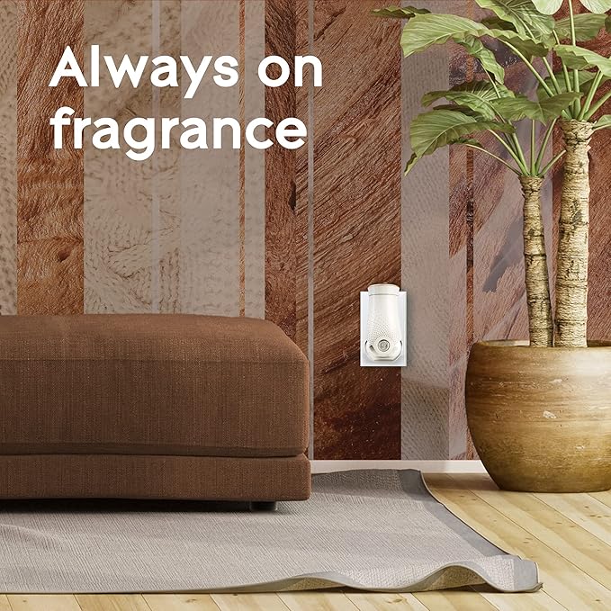 Glade PlugIns Refills Air Freshener, Scented and Essential Oils for Home and Bathroom, Cashmere Woods, 3.35 Fl Oz, 5 Count