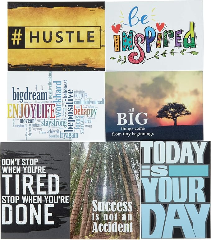 2nd Edition Mini Motivational & Inspirational Note Cards 2.5 x 3.5 in. Set of 50