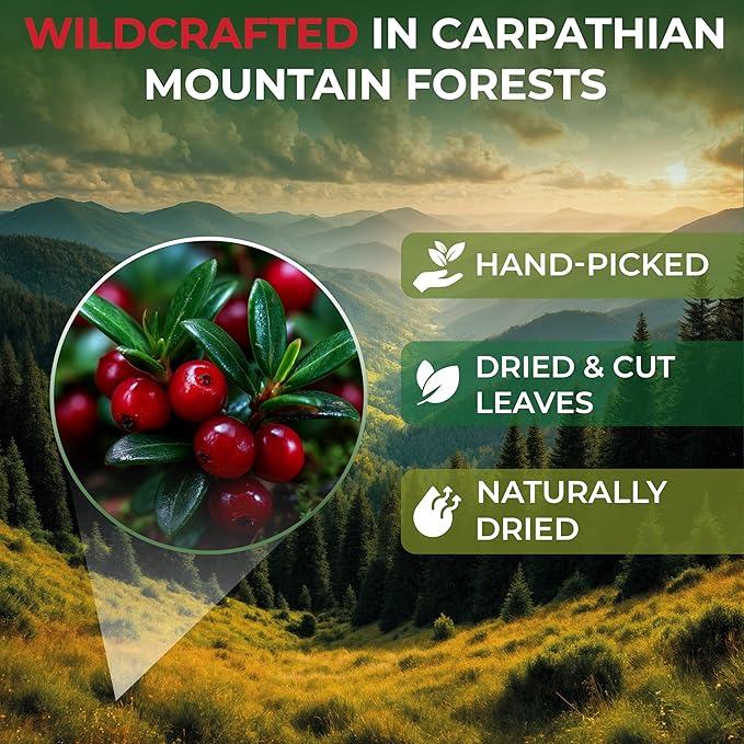 4 oz. Uva Ursi Leaf Uva Ursi Tea Herbal (Arctostaphylos Uva-Ursi) - 113g Uva-Ursi Herb Tea Arctostaphylos Uva-Ursi