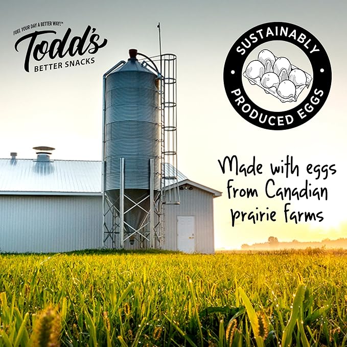 Todd's Better Snacks Egg-Cellent Protein Puffs, Variety Pack – 12g Protein, Gluten-Free, Paleo-Friendly, Baked, GLP-1 Compliant – Healthy Snack, Made with Egg Whites – 1.2 Oz (Pack of 10)