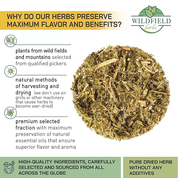 30 Bags Agrimony Herb Dried Cut Agrimony Flower Tea (Agrimonia Eupatoria L.) - 24 Count 2g Tea Bags Agrimonia Flor De Hierba De San Guillermo