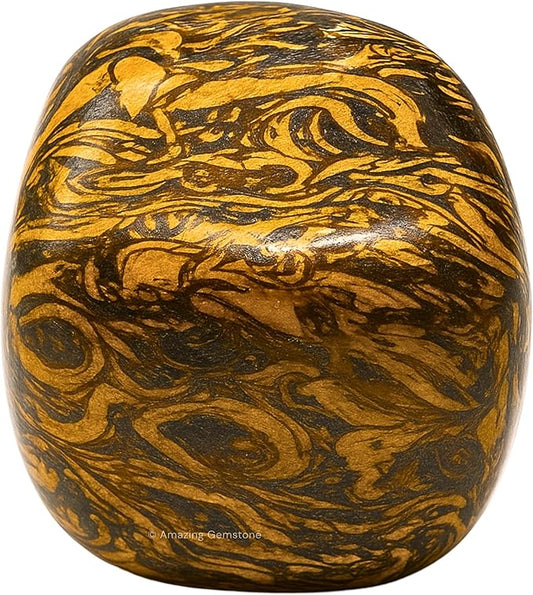 Amazing Gemstone Mariyam Jasper Crystals&Healing Stones - 1 oz Mariyam Jasper Stone, Natural Healing Stones for Energy Balance, Stress Relief - Premium Polished Gems Rocks for Meditation&Wellness