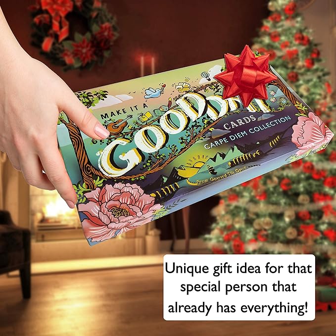 87 Inspirational Challenges to Make Your Life Better! Great for New Year Resolutions Ideas. Good Day Cards: Carpe Diem Collection Motivational Self Help Cards & Gift Box