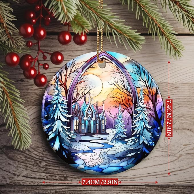 Christmas Ornament - Winter Sunrise Heirloom Keepsake for Christmas Tree & Gift Idea