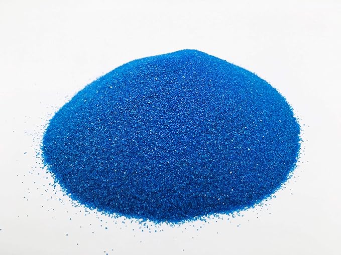 Blue Sand - Fine Sand for Zen Garden, Resin Incense Burner, Smudge Bowl, Ritual Incense, Cast Iron Cauldron, Unity Ceremony, Sensory Bin Table, Mandalas, Crafts by Alternative Imagination (1 Pound)