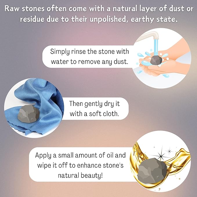 Amazing Gemstone 2 Pieces Star Rose Quartz Raw Crystals and Healing Stones, Natural Rocks for Tumbling and DIY Raw Stones and Crystals