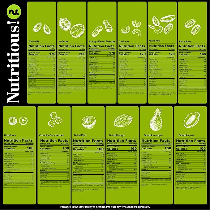 NUT CRAVINGS - Diwali Sweets Hamper Dried Fruit & Mixed Nuts Gift Basket in Reusable Wooden Tray + Ribbon (12 Assortments) Food Arrangement, Healthy Snack Care Package,