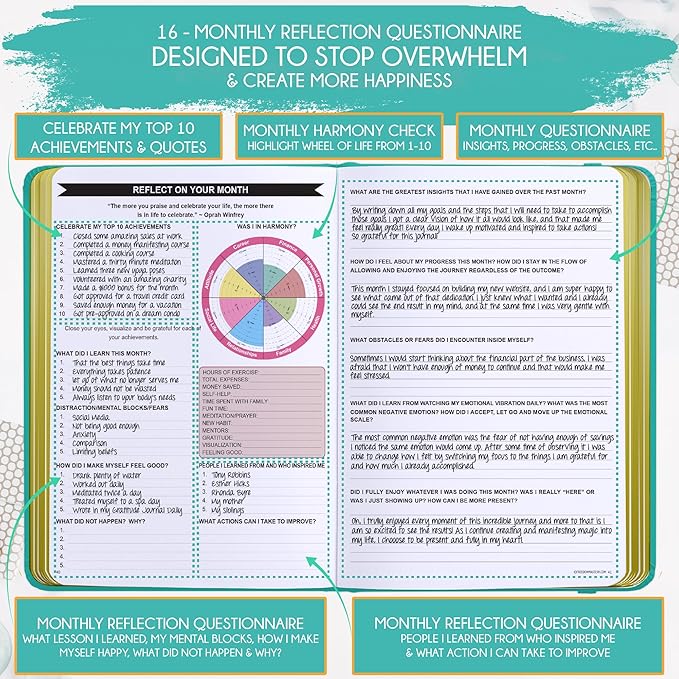 2025-2026 Planner Weekly and Monthly | 16-Month Life Planner to Increase Focus & Productivity | Reduce Overwhelm & Achieve Your Biggest Goals | Include Gift Box & Stickers | Sep 2025-Dec 2026
