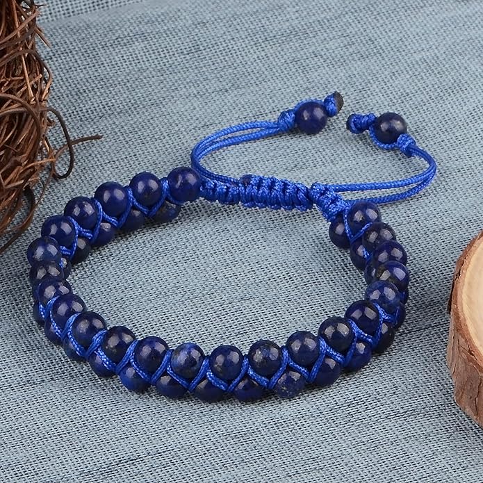 MASSIVE BEADS Double Layer Natural Chakra Healing Power Crystals Macrame Bracelet Yoga Stone Beads Gemstone Meditation Relax Anxiety Bangle for Unisex Women Men
