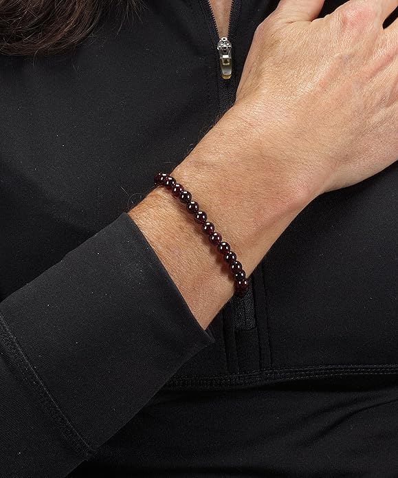 Cherry Tree Collection - Small, Medium, Large Sizes - Gemstone Beaded Bracelets For Women and Men - 6mm Round Beads