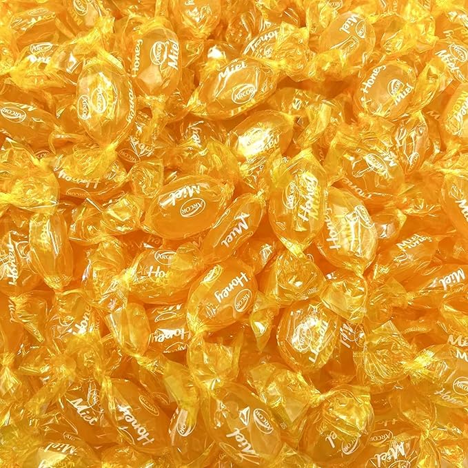 Halloween Honey Filled Hard Candy - 1 lbs - Flavored Classic Bon Bons Filled with Real Honey - American Vintage Candy Snack Assortment- Individually Wrapped, 16 oz.