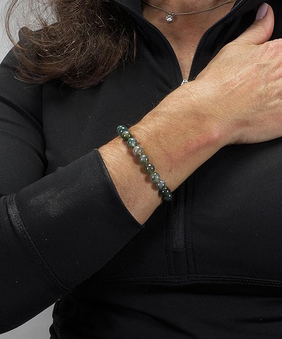 Cherry Tree Collection - Small, Medium, Large Sizes - Gemstone Beaded Bracelets For Women and Men - 8mm Round Beads