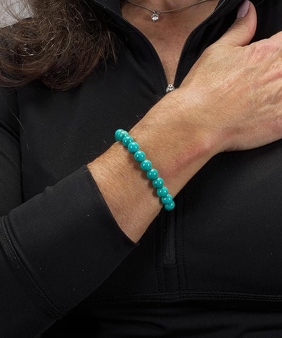 Cherry Tree Collection - Small, Medium, Large Sizes - Gemstone Beaded Bracelets For Women and Men - 8mm Round Beads