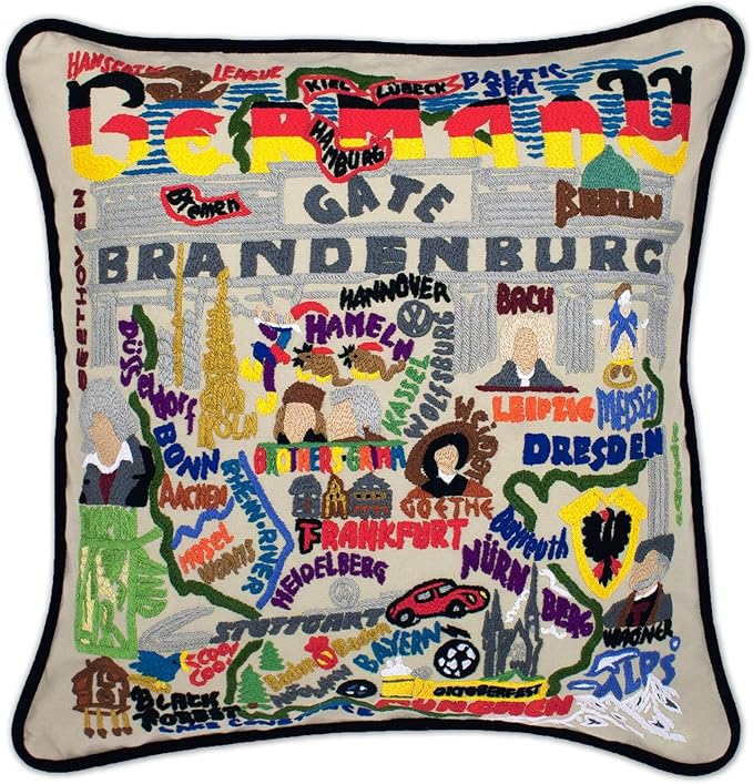 Catstudio Germany Embroidered Decorative Throw Pillow