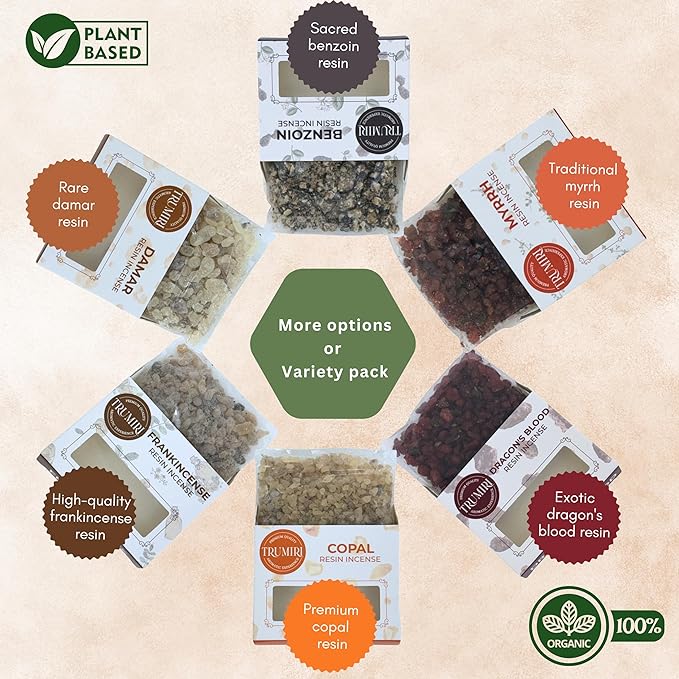 Copal Resin Incense - Natural Tree Gum Sap - 30g Pack