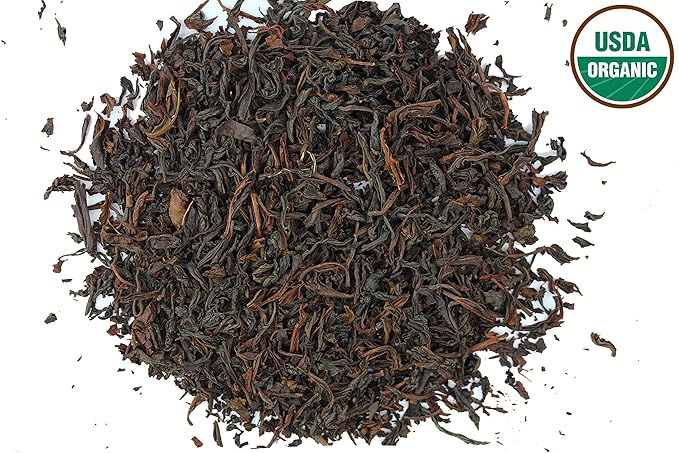 U.S. Wellness Naturals Irish Breakfast Tea, SMOOTH, RICH & WELL-ROUNDED loose leaf tea, 110+ cups, 8oz, 100% ORGANIC CEYLON (2 Estate Blend), fresh new harvest, OP grade tea
