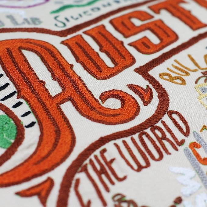 Catstudio Austin Embroidered Decorative Throw Pillow