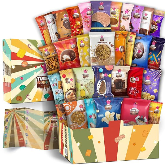 International Snack Box | Premium Exotic Foreign Snacks | Unique Snack Food Gifts | Try Extraordinary Turkish Snacks | Candies from Around the World (Ultra Mega Green)