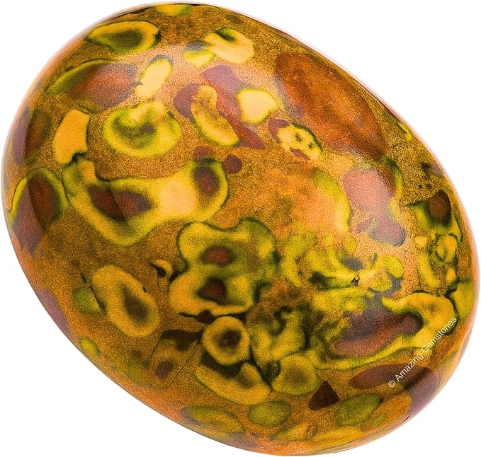 Amazing Gemstone Fruit Jasper Palm Stone - Healing Crystal